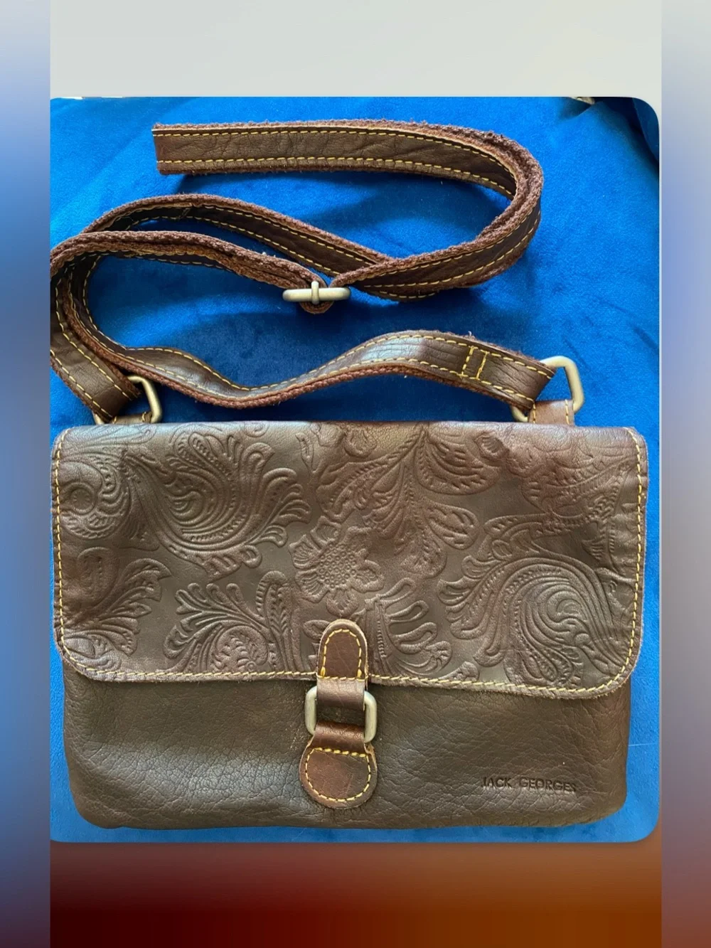 Jack George’s Voyager Leather Crossbody Bag